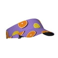 thumbnail image 2 of Kll Sport Sun Visor Hats Ball Caps Empty Top Baseball Sun Cap For Men Women-Yellow Lemon And Orange, 2 of 8