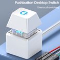 thumbnail image 5 of Olaf 1-5M Computer Desktop Switch RGB Light Motherboard External Start Power On/Off Button Extension Cable For Home Office Host, 5 of 5