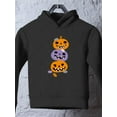 thumbnail image 3 of Funny Colorful Pumpkin Stack Hoodie Toddler -Image by Shutterstock,  5 Toddler, 3 of 4