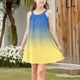 thumbnail image 4 of Ugoldhm Sleeveless Dresses for Girls Casual Plaid Print Cute Slip Dress Summer Clothes Size 4-15, 4 of 9