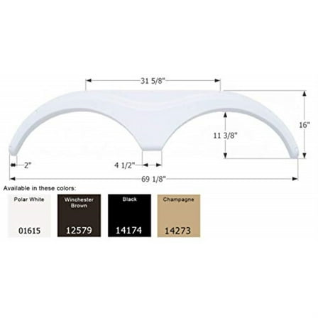 FENDER SKIRT TANDEM HEARTLAND BRWN