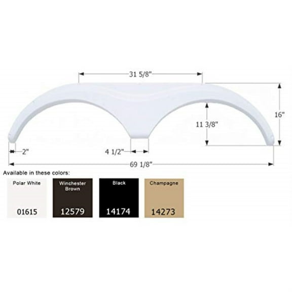 FENDER SKIRT TANDEM HEARTLAND BRWN