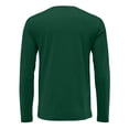thumbnail image 7 of Dresfit Big and Tall Shirts Men Long Sleeve Thermal Tops 2025 Slim Fit Solid Color Crew Neck Athletic Shirt Fall Lightweight Knit Button Pullover Tops Army Green L, 7 of 7