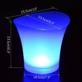 thumbnail image 5 of Gnmfd 5L LED Champagne Ice Bucket Luminous Beer Wine Cooler Color Changing Plastic Ice Bucket for Parties Bar KTV Wedding Birthday Outdoor Entertaining Wine Bottle Cooler, 5 of 7
