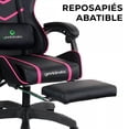 thumbnail image 2 of Silla Gamer Ergonomica Geekleaks para Escritorio Reclinable Con Altura Ajustable Rosa, 2 of 8
