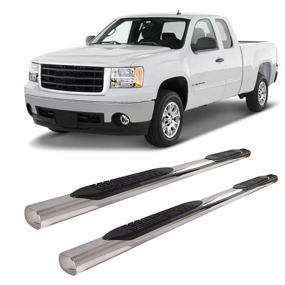 WALFRONT Fit for 0718 Chevy Silverado Double Cab 4 SS Bar Side Step