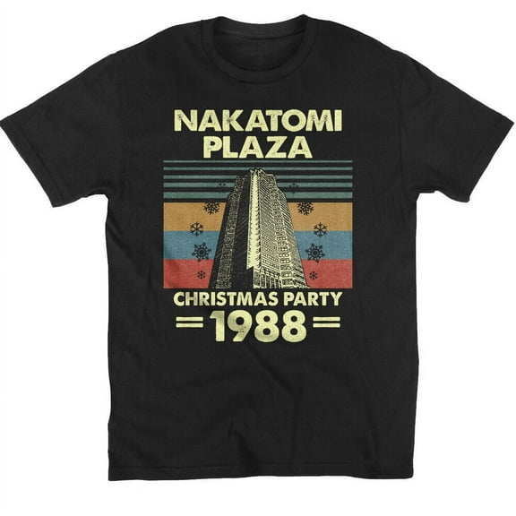 Nakatomi Plaza Christmas Party Funny Vintage Graphic Unisex T-Shirt V2
