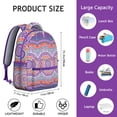 thumbnail image 6 of Mantra Leather Trim Backpack - Premium Look Bookbag for Professionals, Business Casual Style, Sophisticated Gift for Coworkers, 6 of 6