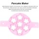 thumbnail image 2 of 2PCS Molde Para Panqueques De Silicona, 7 Cavidades Molde Antiadherentes Para Huevos Fritos Forma De Corazón Estrella Anillo De Huevos Con Mango Para Muffin Huevo Frito Hamburguesa Rosa, 2 of 4