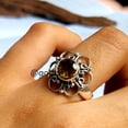thumbnail image 6 of Handmade Sterling Silver Citrine Ring: Round Gemstone Jewelry, 6 of 10