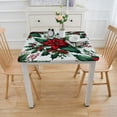 thumbnail image 3 of nygtbtfer  Flourish Contemporary Vinyl Flannel Back Christmas Tablecloth, Red and Berries Holiday Vinyl Tablecloth with Flannel Backing, 3 of 7