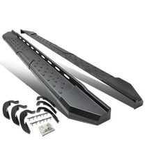 DNA Motoring 5.5" Black Side Step Nerf Bars Running Boards for 07-19 Silverado Sierra Extended Cab