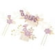 thumbnail image 1 of Minnieouse Conjunto de 4 piezas de peinetas de flores para boda, tocado elegante para mujer, hermoso tocado de novia, accesorio de joyería de moda Accesorio para el cabello Violeta Minnieouse  AP012181-03, 1 of 6