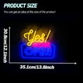 thumbnail image 6 of Y YUNHSOM Open Neon Signs, Yes We are Open Neon Light Bright led Sign Hanging Window Wall Decor,USB Powered for Business,Coffee, Shop, Bar, Bakery,Hotel Store, 6 of 8