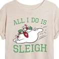 thumbnail image 3 of Frosty The Snowman - Christmas - All I Do Is Sleigh - Juniors Ideal Flowy Muscle T-Shirt, 3 of 5