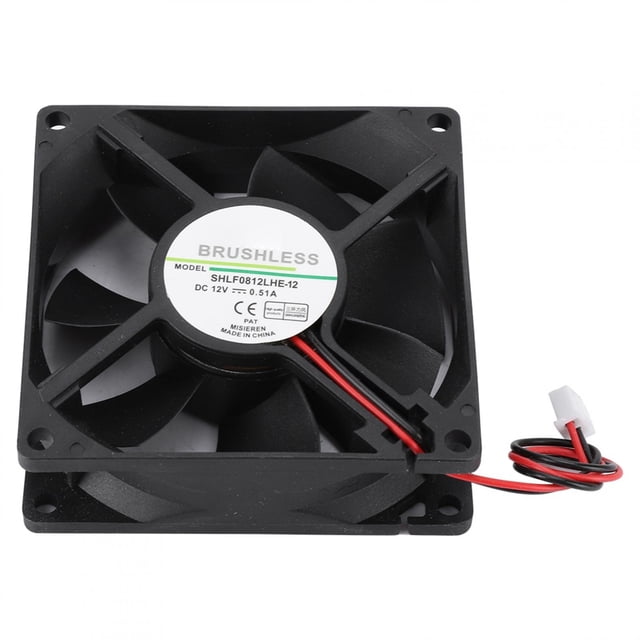 Ventilador de refrigeración DV, SHLF0812LHE-12 DC12V 0.51A 8CM Enfriador de ventilador de refrigeración V Funcionalidad versátil