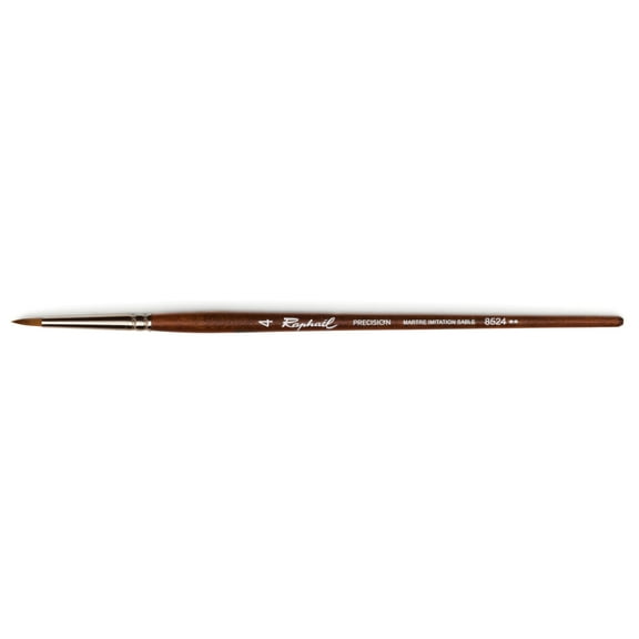 Raphael Precision Imitation Sable Brush, Retouching, Short Handle, 4