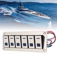 thumbnail image 3 of Panel De Interruptor De Palanca, Panel De Interruptor Basculante De aleación De Aluminio SPST Encendido Apagado Para Barco Para UTV Para Coche, 3 of 7