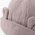 thumbnail image 7 of PureCasa Baby Summer Sun Hat for 0-3 Years Infant Boys Girls Comfortable Breathable Outdoor Hat Toddler Cotton Bucket Hats with Straps, 7 of 7