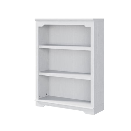 FAGAGA 3-Tier Bookcase,Small Bookshelf Organizer for Bedroom and Living Room, White