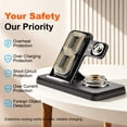 thumbnail image 5 of SOLPOWBEN 3 in 1 Wireless Charger, 15W Fast Charging Station Compatible with iPhone 17/16/15/14/13/12/11/Pro/Pro Max/Plus, iWatch SE/11/10/9/8/7/6/5/4, AirPods Pro 2/3/4, AirPods 2/3, Black, 5 of 9
