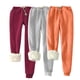 thumbnail image 1 of Puntoco Pantalones Deportivos Informales De Terciopelo De Color Sólido Para Mujer De 3 Piezas, Pantalones Deportivos Holgados Con Mallas Para El Hogar, Color Gris Xxxxxl, 1 of 5