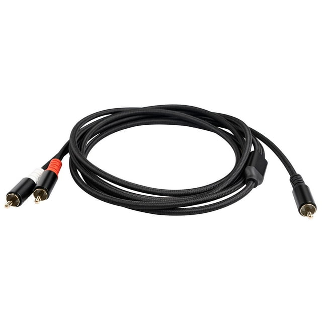 RCA Mâle à 2RCA Câble Audio Mâle Y Diviseur pour Livestream Diffusé Ordinateur Portable 3m