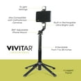 thumbnail image 4 of LED Lights Selfie Stick Quad Tripod, 4 of 7