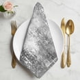 thumbnail image 2 of Shabby Grey Cloth Napkins, Oil Painting Vintage Art Gray White Washable and Reusable Dinner Napkins Set of 8, Table Napkin for Kitchen Party Birthday Wedding Hotel Housewarming 20"x20", 2 of 9