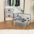 thumbnail image 6 of IRIS 60 Qt. Plastic Storage Bins with Sealed Lids, Clear Gasket Box, Airtight Containers 4Pk, 6 of 14
