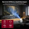 thumbnail image 4 of Mini proyector Geylnxng Q5 Mate WiFi 6 Bluetooth 1080P, 4 of 8