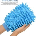 thumbnail image 3 of 6 pcs Microfiber Car Wash Mitts, Double Sided Chenille Mitts for Car Cleaning (Small), 3 of 5