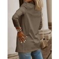 thumbnail image 4 of Women Long Sleeved Sports Jacket Solid Color Sports Jacket Office Open Front Casual Jacket, 4 of 5