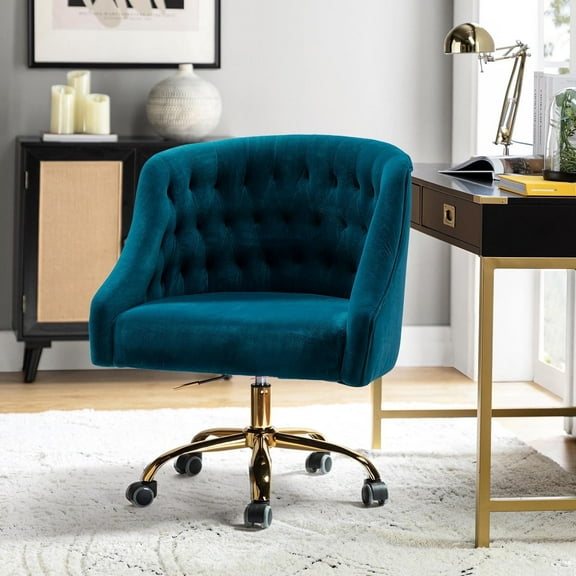 14Karat Home Swivel Chair, Teal