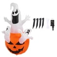 thumbnail image 2 of Calabaza Fantasma Inflable de Halloween Decoración de Patio Brillante Modelo Calabaza Luz Al Aire Libre Modelo de Halloween Al Aire Libre Bombilla Decoración de Halloween, 2 of 7