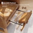 thumbnail image 3 of Modern Teddy Fleece Nursery Rocking Chair - High Back Glider with Pillow, Side Pockets for Bedroom & Nursing Room, 3 of 8