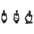thumbnail image 1 of Estatua del pensador Billuyoard figuras abstractas decoración del hogar color negro, 1 of 6