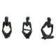 thumbnail image 1 of Toystoory Estatuilla de pensador de resina, regalo exquisito para amantes del arte, figuritas abstractas, materiales de estatua de pensador Decoración del hogar negro, 1 of 6