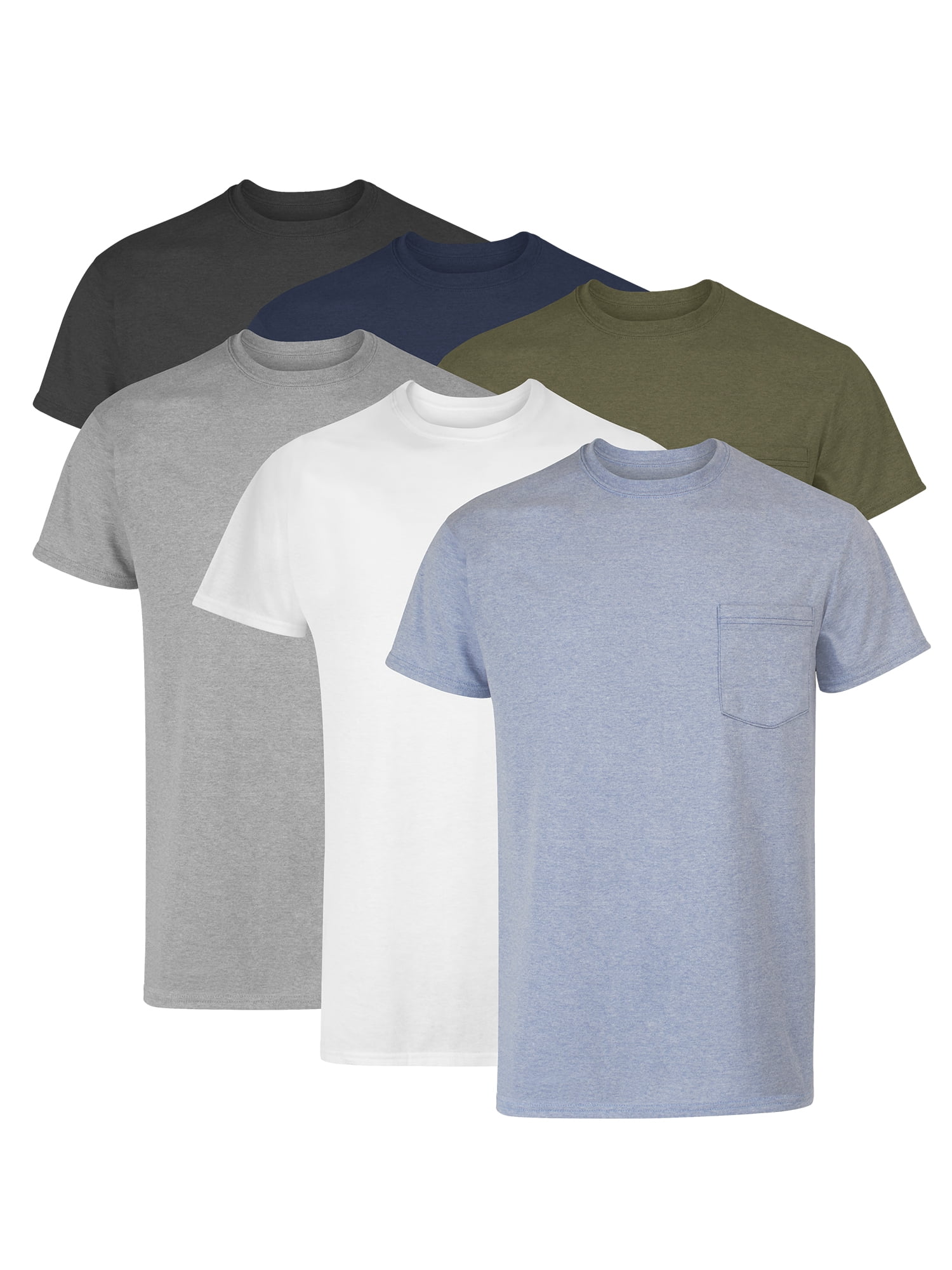 Undershirt T-Shirt Pack, 3-Pack, Moves X-Temp Crewneck Moisture