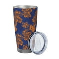 thumbnail image 2 of Goofa Golden Maple on Navy Blue for 20 oz Skinny Tumbler Stainless Steel Coffee Mug Slim Vacuum Insulated Travel Cup Car Cup-Without Straw, 2 of 8