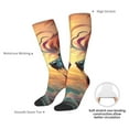 thumbnail image 4 of Balery Colorful Wave Dragon Head Calcetines novedosos Calcetines deportivos Calcetines hasta la rodilla Calcetines de algodón Calcetines originales y geniales, 4 of 6