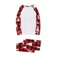 thumbnail image 3 of LSLJS Christmas Pajamas Pyjamas de Noël Assortis pour la Famille, Ensemble Assorti pour la Famille, Pyjamas de Noël pour la Famille, Ensemble Haut à Carreaux Rouges et Pantalons Longs, Ensembles de Vêtements de Nuit pour les Fêtes de Noël, 3 of 4
