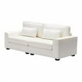 thumbnail image 2 of 79.5" Modern Fabric Sofa with Plush Cushions, Sleek Arm Design, and Sturdy Solid Wood Frame – Comfortable Seating for Living Room, Bedroom, or Office Lounge, 2 of 11