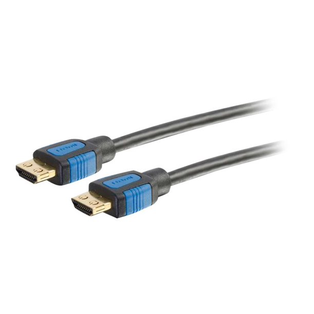 C2G Ethernet Gripping 5ft 4K HDMI Câble avec Connecteurs Ethernet et - M/M - Câble HDMI - Mâle HDMI vers Mâle HDMI - 2 ft - Noir - 4K support