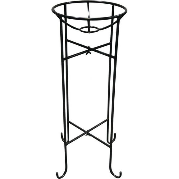 Alpine Corporation 24" Tall Indoor/Outdoor Metal Gazing Globe Display Stand, Black