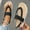 Black, variant on WIZUTIZ Thong Sandals for Women Beach Womens Sandals Sports Comfort Stretch Beach Sandals Buckle Round Toe Shoes Mid Heel (2"-3") Medium Solid Sandals for Ladies Party Up to 60% Off Black
