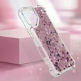 thumbnail image 6 of Case for iPhone 16 Case Glitter Bling Liquid Cute Clear Phone Case,Floating Quicksand Shockproof Protective Bumper Soft TPU Cover for iPhone 16 6.1 inch Love Rose YB, 6 of 14