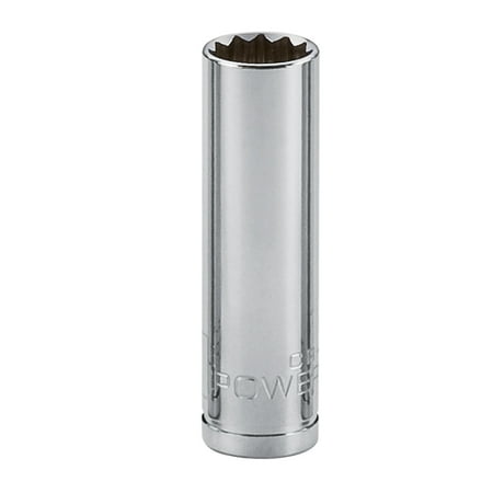 - Powerbuilt 1/2-Inch Drive 3/4-Inch 12 Point Deep Well Socket , Chrome-Vanadium