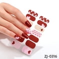 thumbnail image 1 of Pegatinas de uñas francesas llenas de hielo a través de las pegatinas de uñas de dibujos animados japoneses linda película de esmalte de uñas, 1 of 6