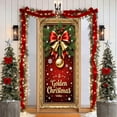 thumbnail image 4 of HYLLai Santa Claus Christmas Door Cover 35x71 Inch, Festive Holiday Door Decoration for Indoor Outdoor Use, Polyester Door Curtain with Rope for Easy Hanging (F), 4 of 6